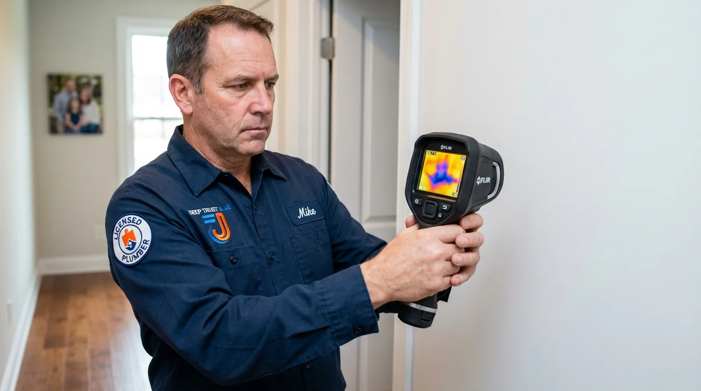 Thermal imaging leak detection by Johns Plumbing LLC in Crocker